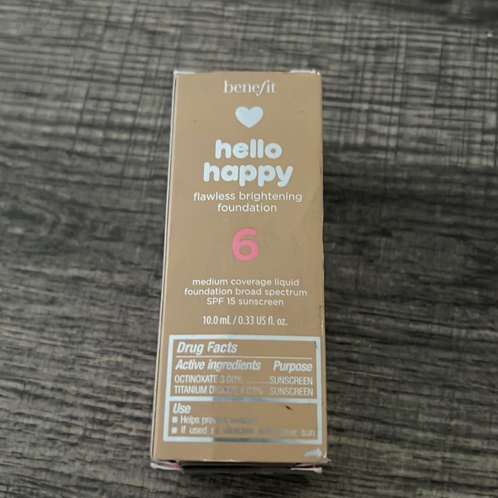 Benefit makeup foundation shade 6 mini